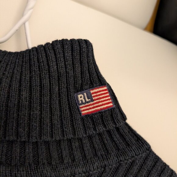 Ralph Lauren Classic Crop Ribbed Turtleneck - Picture 2 of 4